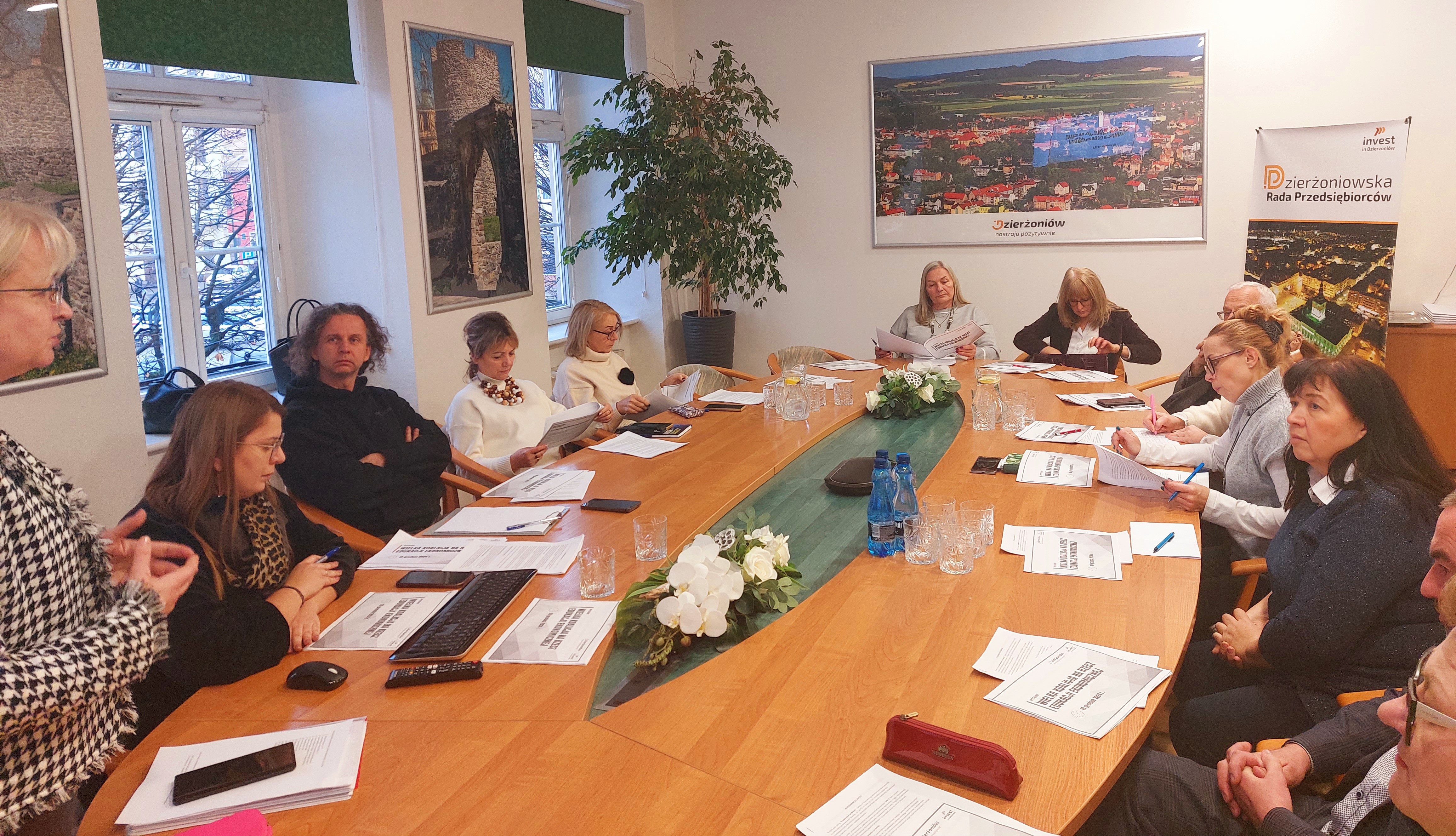 A group of people sitting at a table