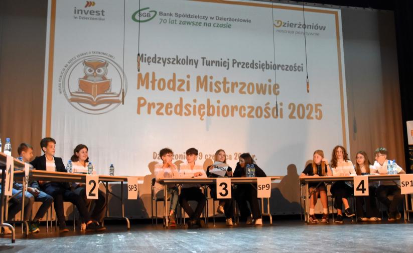 Widok na scenę w teatrze.