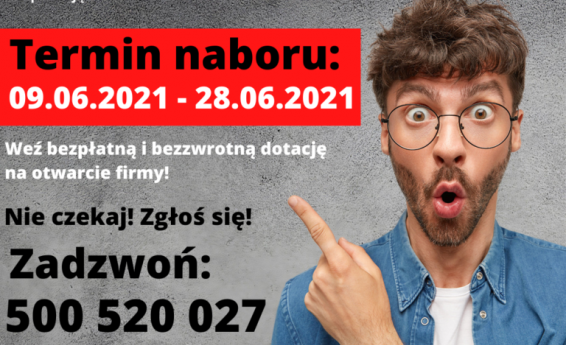 Rekrutacja uzupełniająca do projektu Kreator - dotacje na założenie firmy 