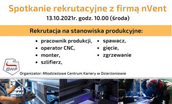 Spotkanie rekrutacjune z firmą nVent