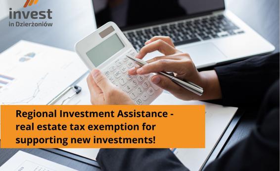 Resolution on real estate tax exemptions for supporting new investments