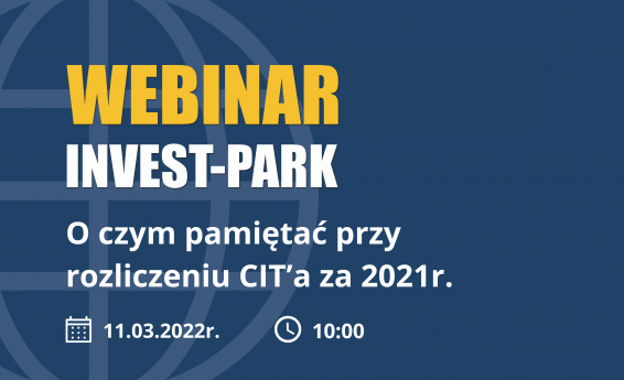 Webinar rozliczenie CIT za 2021 rok