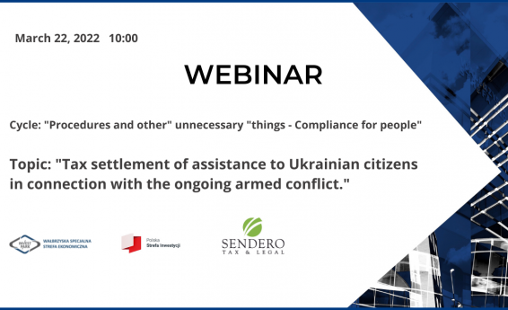 Webinar Tax settlement of assistance to Ukrainian citizens with the ongoing armed conflict