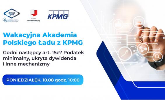 webinar Godni następcy art. 15e? Podatek minimalny, ukryta dywidenda i inne mechanizmy.