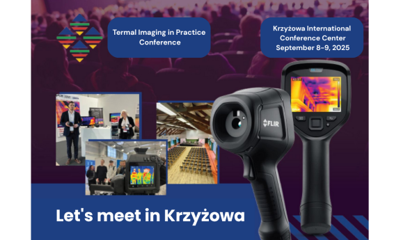 Conference in Krzyżowa. Thermal imaging in practice. Decorative graphics were used.